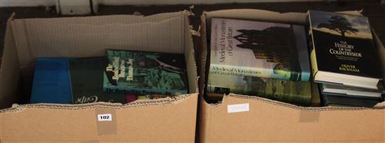 Two boxes of mixed books